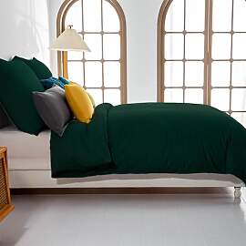 Soifox bettwäsche Dunkelgrün 135x200 -