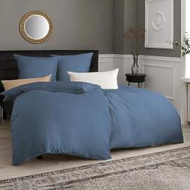 Soifox bettwäsche Hellblau 135x200 4teilig -