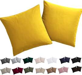 Soifox Kissenbezug 50x50 2er Set - Kopfkissenbezug 