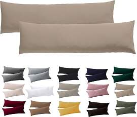 Soifox Seitenschläferkissen Bezug 40 x 145-2er