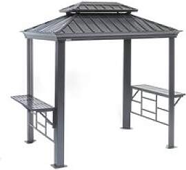 Sojag Pavillon Messina BBQ anthrazit Stahl B/H/L:
