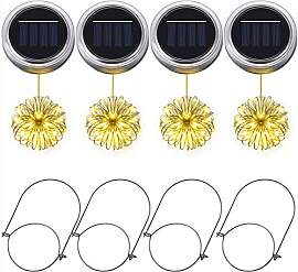 Solar-Einmachglas-Lichter, PChero 4pcs