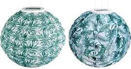 Solar Lampion Blattmuster XXL - Regenfeste