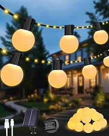Solar Lichterkette Auseen,10M 100 LEDs