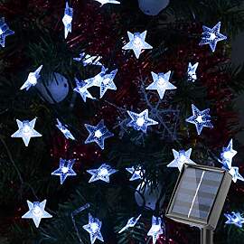 Solar Lichterkette Außen, 100 LED 12M Sterne