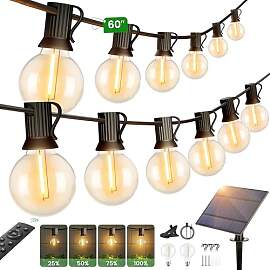 Solar Lichterkette Aussen 18M, LED Lichterkette