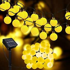 Solar-Lichterkette für den Außenbereich, 12 m,