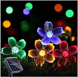 Solar-Lichterkette für den Garten, 7 m, 8 Modi,
