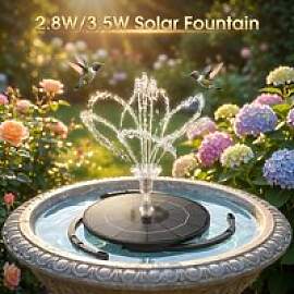 Solar-Springbrunnenpumpe, DIY-Wasserbrunnen-Set,