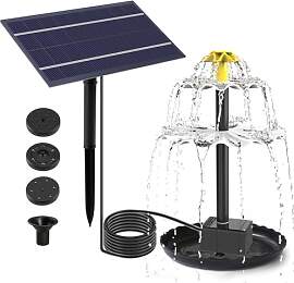 Solar Teichpumpe Für Außen, Springbrunnen Garten 