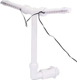Solarbetriebener Poolbrunnen mit Doppelspray,