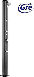 Solardusche GRE, schwarz, B:10cm H:210cm L:21cm,