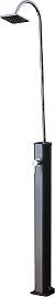 Solardusche GRE, schwarz, B:15cm H:223cm L:52cm,