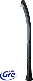 Solardusche GRE, schwarz, B:19cm H:219cm L:17cm,