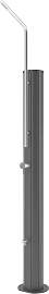 Solardusche GRE, schwarz, B:23cm H:220cm L:23cm,
