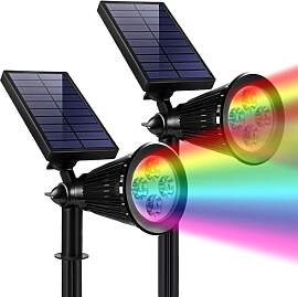 Solarlampen für Außen, 2-in-1 wasserdichte