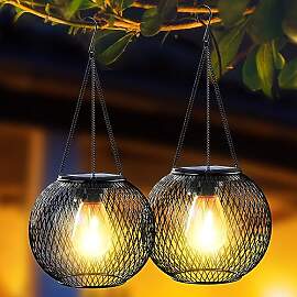 Solarlampen für Außen, Ortiny 2 Stück IP65