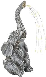 Solarleuchte Elefant Gartendeko Tierfigur
