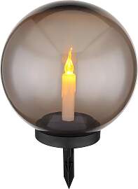 Solarleuchte Grau/Schwarz max. 0,06 Watt
