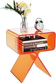 solaround Acryl Nachttisch Beistelltisch, Modernes 