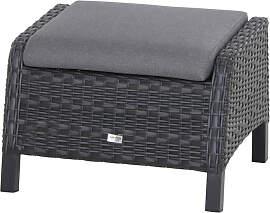 Solea Lounge Hocker matt anthrazit / night-blue