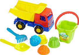 Solini Sandspielzeug-Set mit Kipper 8-tlg.