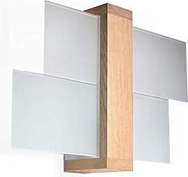 Sollux Lighting Wandleuchte Innen Wandlampe Holz