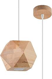 SOLLUX lighting Woody Pendelleuchte aus Naturholz