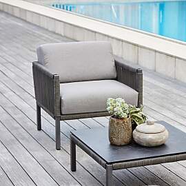 Solpuri Club Loungesessel Aluminium/Rope/Acryl