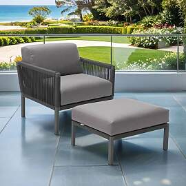 Solpuri Club Loungesessel inkl. Hocker