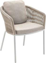Solpuri Loop Gartensessel Aluminium mit Sitz- und