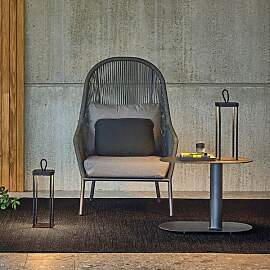 Solpuri Loop Loungesessel Aluminium/Rope