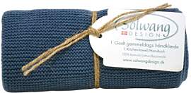 Solwang Handtuch Rustikales Blau Baumwolle