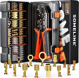 SOMELINE Crimpzangen Set, 14 Arten [0,25-2,5mm²]