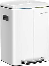 SONGMICS 40 L Mülleimer mit 2 Fächern, 2 x 20 L, 