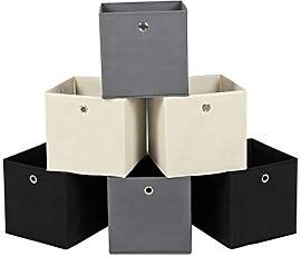 SONGMICS Aufbewahrungsbox, 6er Set, faltbare