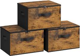 SONGMICS Aufbewahrungsbox mit Deckel, faltbare