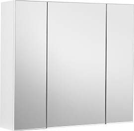 Songmics - Bad-Spiegelschrank in Weiß - (B)60 x