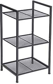 SONGMICS Badezimmerregal aus Metall, Küchenregal, 