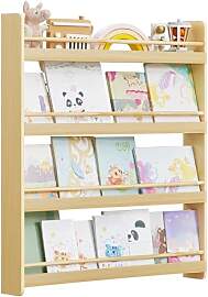 SONGMICS Bücherregal Kinder, Kinderregal mit 4