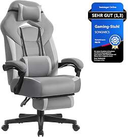 SONGMICS Gaming-Stuhl, Bürostuhl, Computerstuhl,