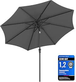 SONGMICS Gartenschirm Ø 300 cm, Marktschirm,