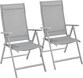 SONGMICS Gartenstuhl 2er Set, Klappstuhl,