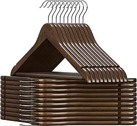 SONGMICS Kleiderbügel Holz, 20er Set, Bügel aus