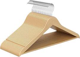 SONGMICS Kleiderbügel Holz, 20er Set, Holzbügel