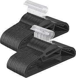 SONGMICS Kleiderbügel Kunststoff, 50er Set,