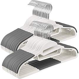 SONGMICS Kleiderbügel Kunststoff, 50er Set,