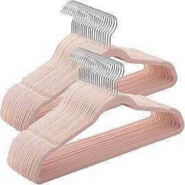 SONGMICS Kleiderbügel Samt, 50er Set,