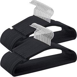 SONGMICS Kleiderbügel Samt, Bügel 50er Set, 43 x 