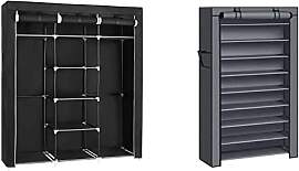 SONGMICS Kleiderschrank, Faltschrank,